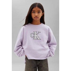 Calvin Klein суичър за деца от памук (LVCKTJB31G.128.170.9BY2)