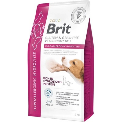 Brit Veterinary Diets GF dog Hypoallergenic Hydrolyzed 2 kg