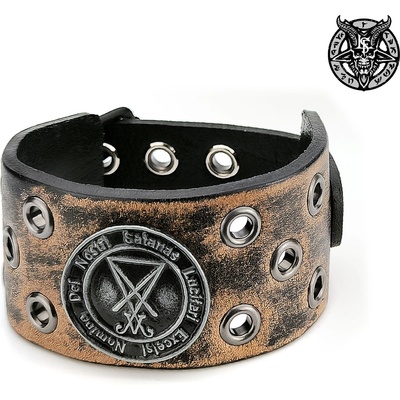 Leather & steel fashion гривна Lucifer кафява - LSF1 75