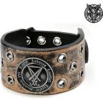 Leather & steel fashion гривна Lucifer кафява - LSF1 75