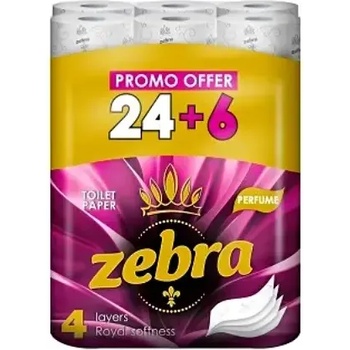 Image 1 of Zebra Royal 4 пластова тоалетна хартия 30 ролки с аромат