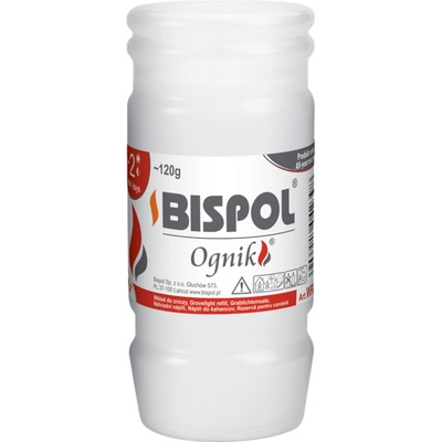 Bispol Ognik litá hřbitovní svíčka - náplň 120 g