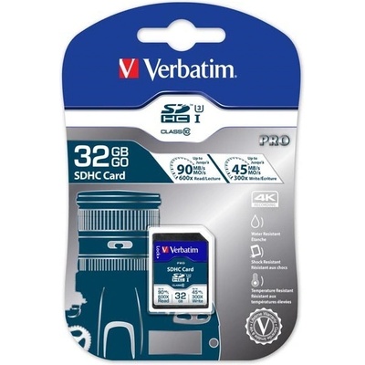 Verbatim Secure Digital Card Pro U3 32GB U3 47021