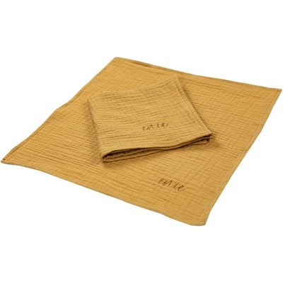 ENIE BABY mušelínové plenky 2ks 30x30cm karamelová