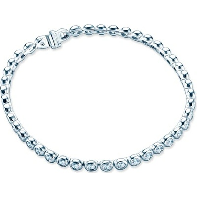 SAVICKI Tenisový náramok biele zlato s diamantmi - SAVB04154 WZ