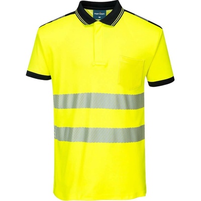 Portwest HI-VIS PW3 PW317 Pánská reflexní polokošile s krátkým rukávem HV žlutá/černá 4XL – Zboží Dáma