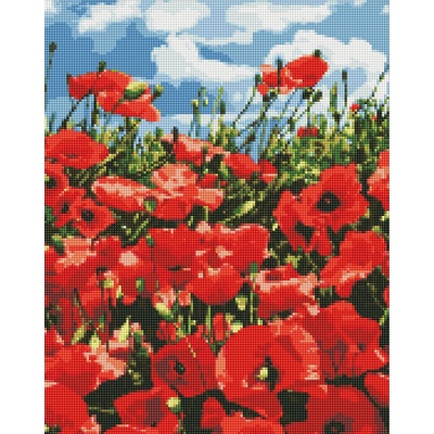 Ideyka Диамантен гоблен Ideyka - Поле с макове, 40 х 50 cm (AM7056)
