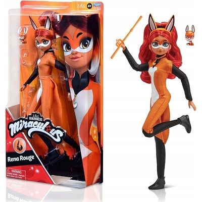 Bandai Beruška a Černý kocour Miraculous Rena Rouge 26 cm