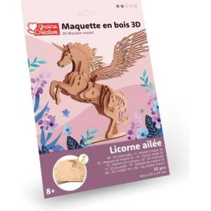 Graine Créative Graine creative Дървен 3d модел Еднорог (651051)