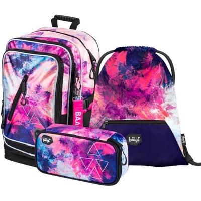 Baagl КОМПЛЕКТ 3 Cubic Abstract: раница, несесер, торбичка