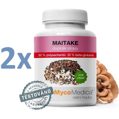 Mycomedica Maitake 50% vysoká koncentrácia 2 x 90 kapsúl 500mg extraktu