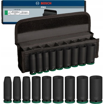 BOSCH Sada PRE Impact Socket Set, 1”, hlboké, 9 ks 2608003040