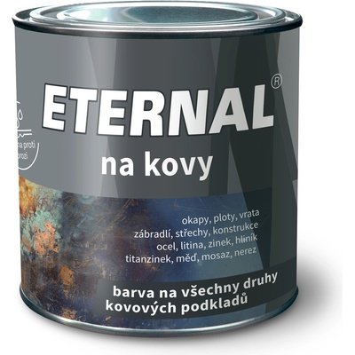 Austis Eternal na kovy, vodou ředitelná barva na všechny kovy, základní i vrchní nátěr, interiér i exteriér, 460 kovářská černá, 350 g
