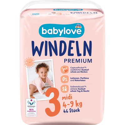 babylove pleny Midi 3 46 ks
