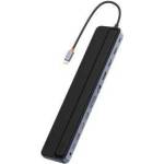 Baseus HUB Baseus EliteJoy Gen2 USB 12in1 with USB-C cable 25cm USB-A/USB-C/DP/HDMI/SD/TF/RJ45/3, 5mm jack/PD 100W gray