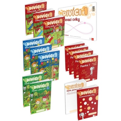 Divíci 1 - základní žákovský balíček - Český jazyk + Matematika + Člověk a jeho svět
