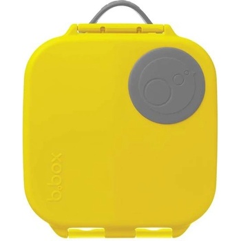 b.box svačinový box střední žlutý/šedý