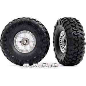 Traxxas колело 2.2", диск класически хромиран, гуми Canyon Trail (2) (за #8255A)