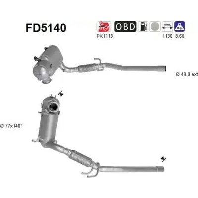 AS Filtr pevných částic ASA FD5140