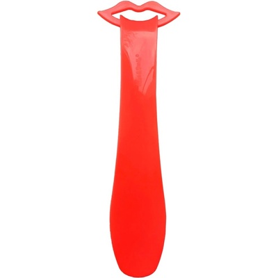 Obouvací lžíce Kiss plastová 30 cm červená neon