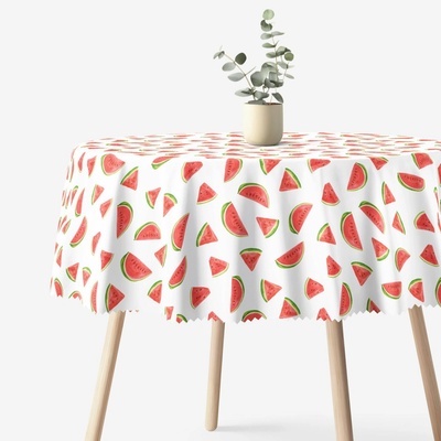 Goldea okrúhly teflónový obrus svieže melóny Ø 100 cm