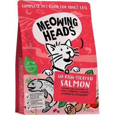 MEOWING HEADS So-fish-ticated Salmon 450 g
