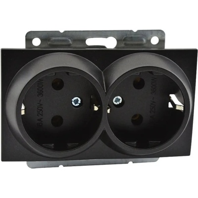 Mono Electric КОНТАКТ ДВОЕН МЕХАНИЗЪМ ГРАФИТ mono despina (8680453016104)