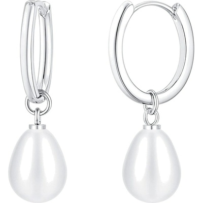 Solla Pearls dámske náušnice z ocele 304 strieborné CH-Z-NA25