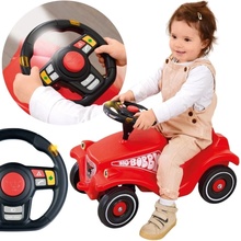 BIG set auto Next Bobby Car a interaktívny pretekársky volant so zvukmi 56230-8