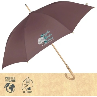 Дамски автоматичен голф чадър Perletti Green 19109, Брик