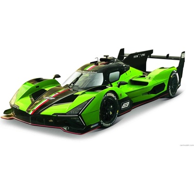 Bburago Lamborghini Sc63 N 63 2023 Con Vetrina With Showcase Zelená Černá 1:43