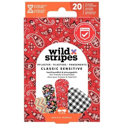 Wild Stripes Classic Sensitive Fashion INT - Náplati ve 4 velikostech 20 ks