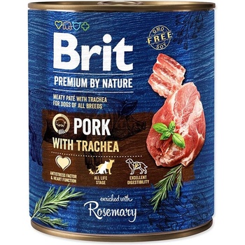 Brit Консерва Brit premium by Nature Свинско и Трахея 800 г