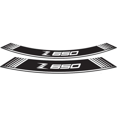 Linka na ráfek PUIG Z650 9290B bílá linky na ráfek - sada 8ks