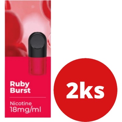 Relx Pod náhradný Pro-2 cartridge Raspy Ruby 18mg 2ks