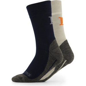 Heber Peak Детски спортни чорапи Heber Peak Kid's EvergreenHe. Hiking Crew Socks 2-Pack Walking socks - Dark Blue / Grey - размер 27-30 (EU) (201-6877-0211)