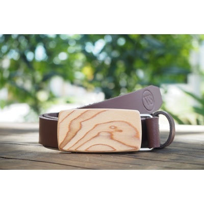 Wood Style opasek Slim Kořenice Hnědá