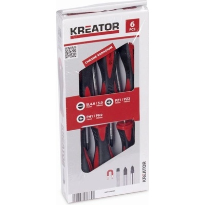 Kreator KRT400001 - Sada šroubováků 6ks SL/PH/PZ
