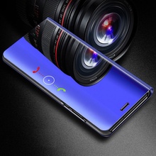 Pouzdro SES Zrdcadlové plastové flip Honor 20 Pro - modré