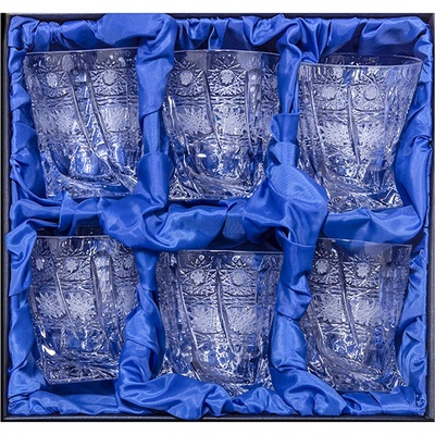 Crystalite Bohemia Quadro whisky sklenice Klasika sklenic 6 x 340 ml