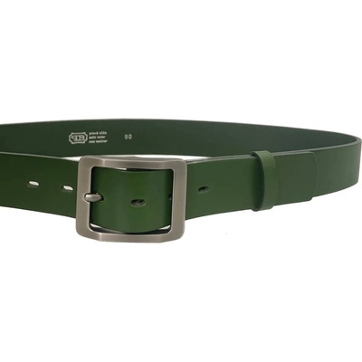 Penny Belts kožený opasek 15931 zelený