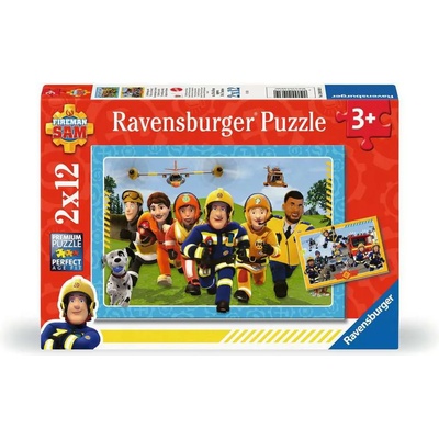 Ravensburger - Puzzle 2x12 Fireman Sam - 1 - 39 piese