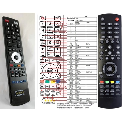 GENERAL AOC L32-WB81 - съвместимо дистанционно управление на марката General (L32-WB81)