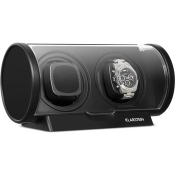 Image 1 of Klarstein LUGANO навиваща витрина за часовници пластмаса 2 часовника 4 режима черна (WW1-Lugano) (WW1-Lugano)