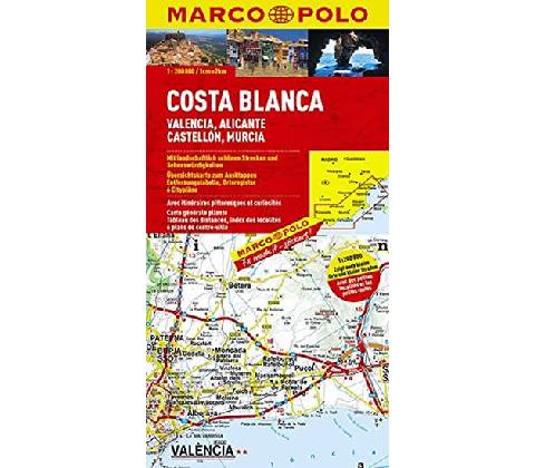Španělsko - Costa Blanca mapa