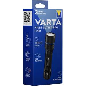 VARTA 18920101111 - LED акумулаторен фенер NIGHT CUTTER PRO F20R LED/USB IP67 (VA0254)