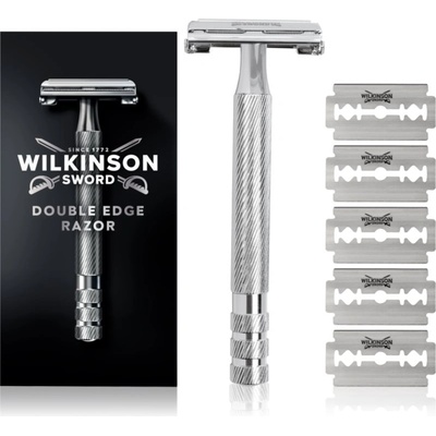 Wilkinson Sword Barber's Style Double Edge самобръсначка + резервни остриета 5 бр