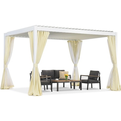 Garden Point Premium 3x4 Lagos voľne stojaca terasová pergola biela