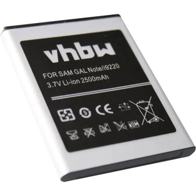 VHBW Батерия за Samsung Galaxy Note / N7000, 2500 mAh (800103997)