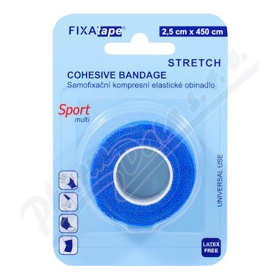 FIXAtape STRETCH samofix.ob.2.5x450cm blister blue